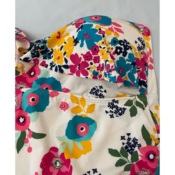 Liz Claiborne Floral Tankini Swimwear Womens Plus XXL Padded Beach Multicolor - Picture 10 of 16